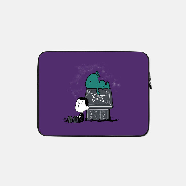 Call of Snoophulhu-none zippered laptop sleeve-queenmob