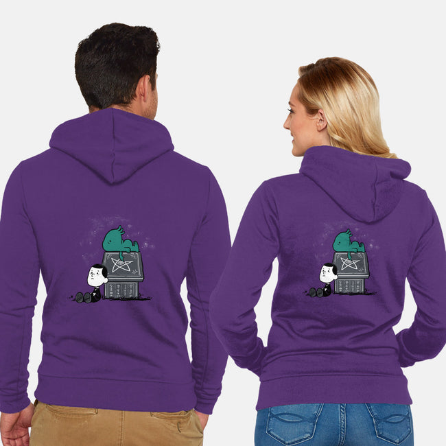 Call of Snoophulhu-unisex zip-up sweatshirt-queenmob