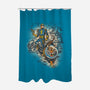 Calvin, Spiffy Spaceman-none polyester shower curtain-Captain Ribman