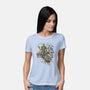 Calvin, Spiffy Spaceman-womens basic tee-Captain Ribman