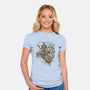 Calvin, Spiffy Spaceman-womens fitted tee-Captain Ribman