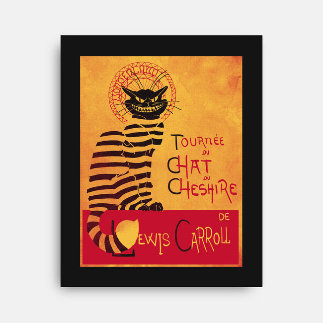Chat du Cheshire-none stretched canvas-Harantula