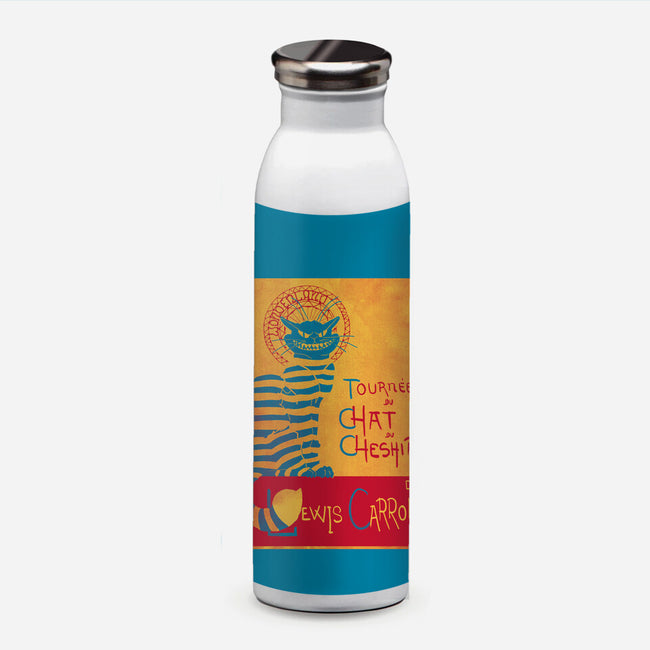 Chat du Cheshire-none water bottle drinkware-Harantula