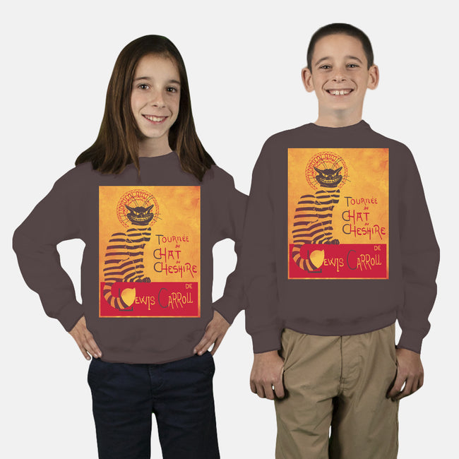 Chat du Cheshire-youth crew neck sweatshirt-Harantula