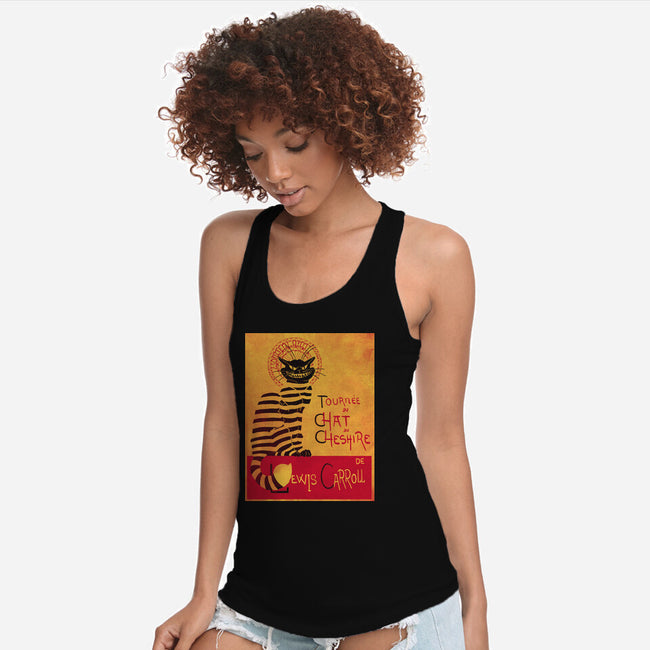 Chat du Cheshire-womens racerback tank-Harantula