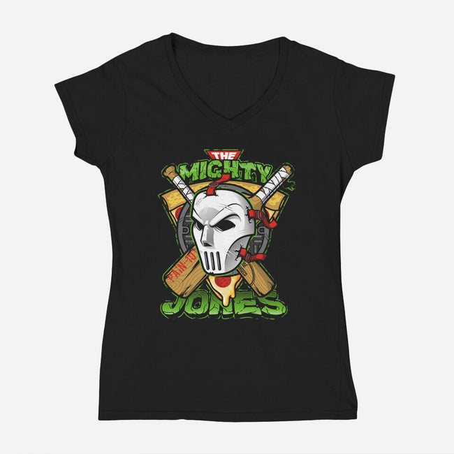 Cricket?-womens v-neck tee-AtomicRocket