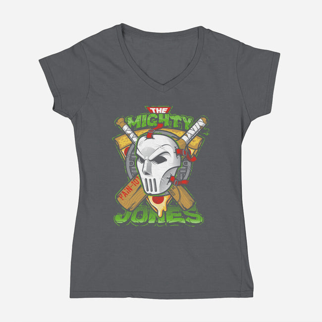 Cricket?-womens v-neck tee-AtomicRocket