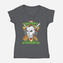 Cricket?-womens v-neck tee-AtomicRocket