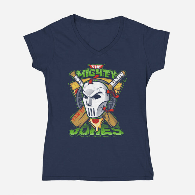 Cricket?-womens v-neck tee-AtomicRocket