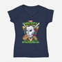 Cricket?-womens v-neck tee-AtomicRocket