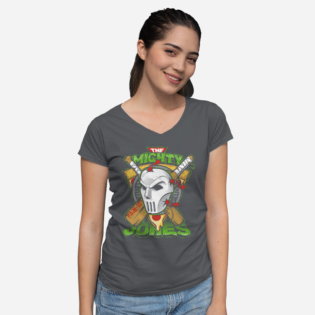 Cricket?-womens v-neck tee-AtomicRocket