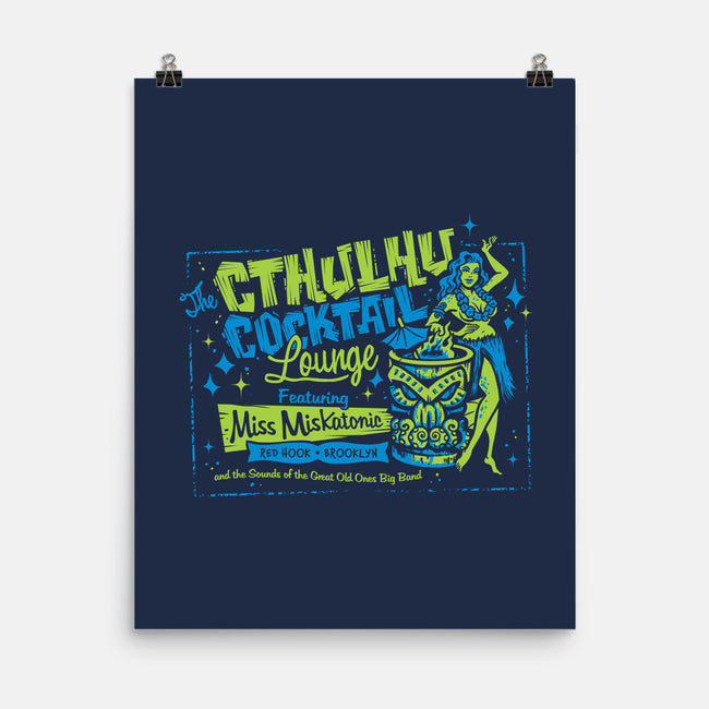 Cthulhu Cocktails-none matte poster-heartjack