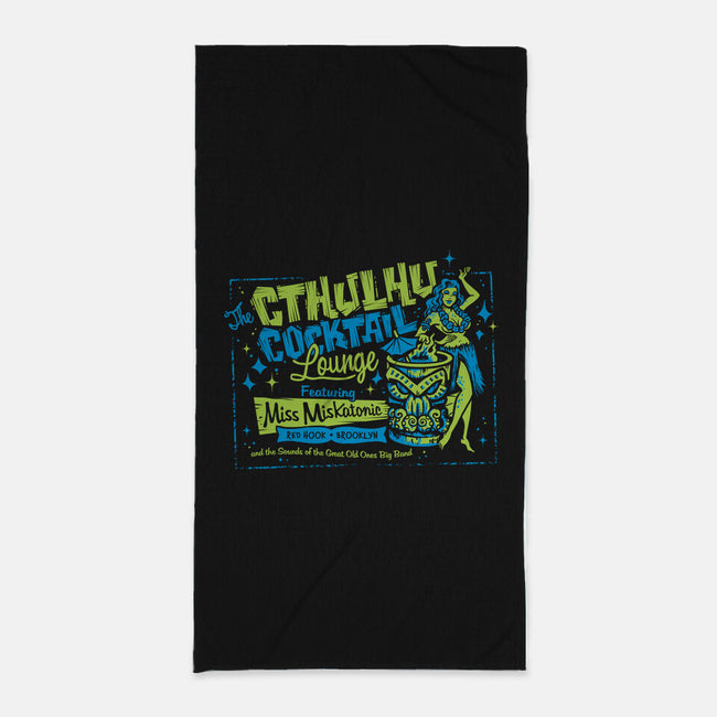 Cthulhu Cocktails-none beach towel-heartjack