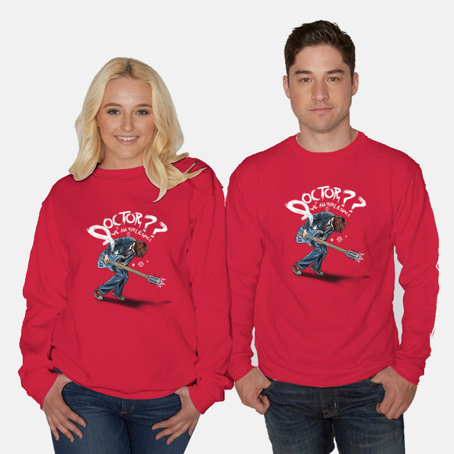 Doctor??-unisex crew neck sweatshirt-onebluebird