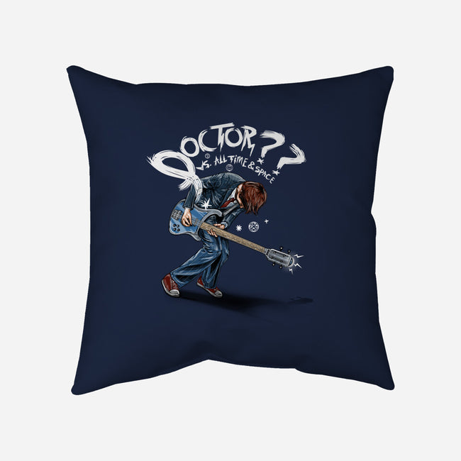 Doctor??-none removable cover w insert throw pillow-onebluebird