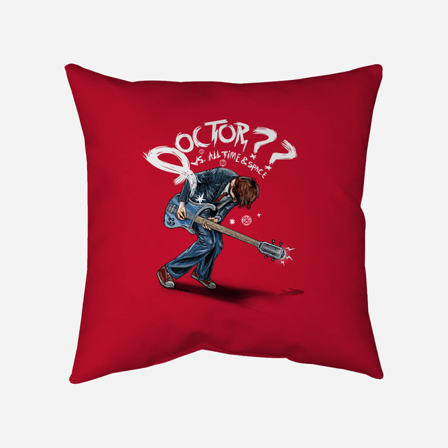 Doctor??-none removable cover w insert throw pillow-onebluebird