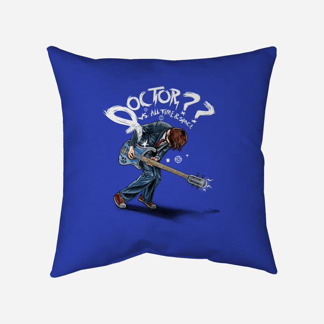 Doctor??-none removable cover w insert throw pillow-onebluebird