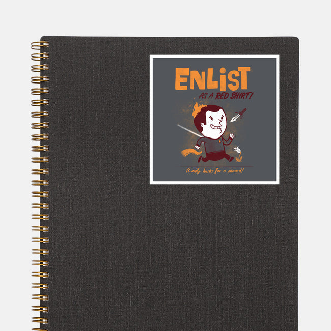 Enlist!-none glossy sticker-queenmob