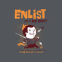Enlist!-none polyester shower curtain-queenmob