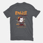 Enlist!-womens basic tee-queenmob