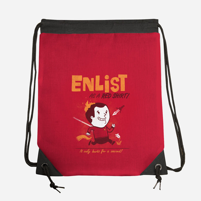 Enlist!-none drawstring bag-queenmob