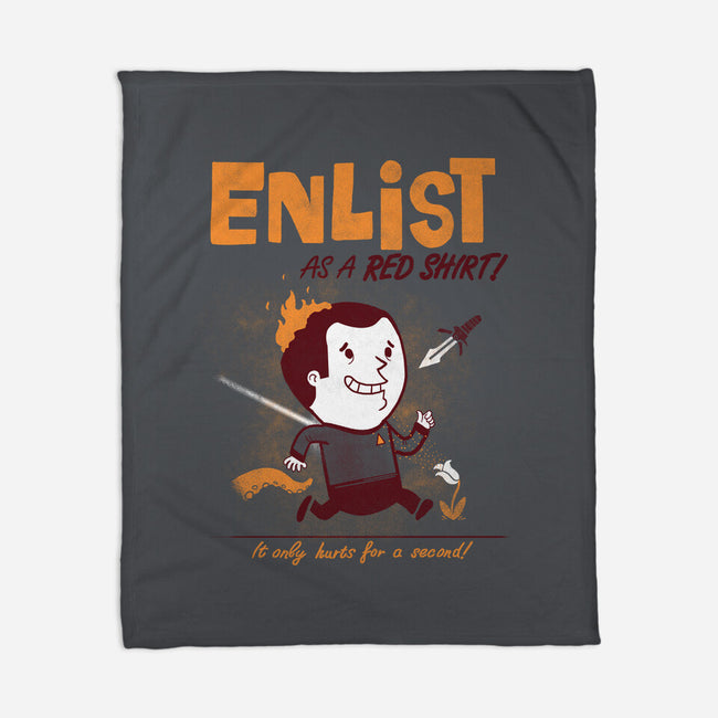 Enlist!-none fleece blanket-queenmob
