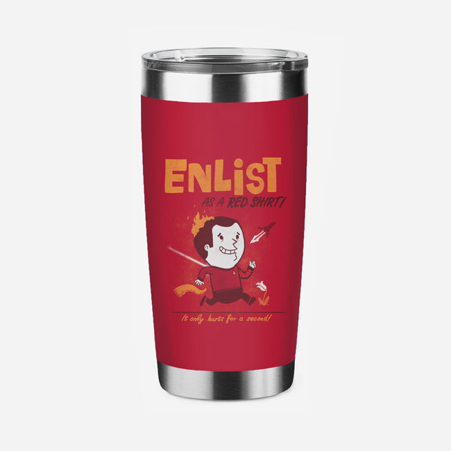 Enlist!-none stainless steel tumbler drinkware-queenmob