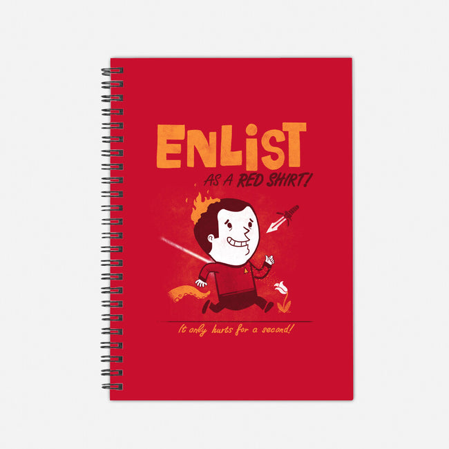 Enlist!-none dot grid notebook-queenmob