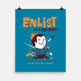 Enlist!-none matte poster-queenmob