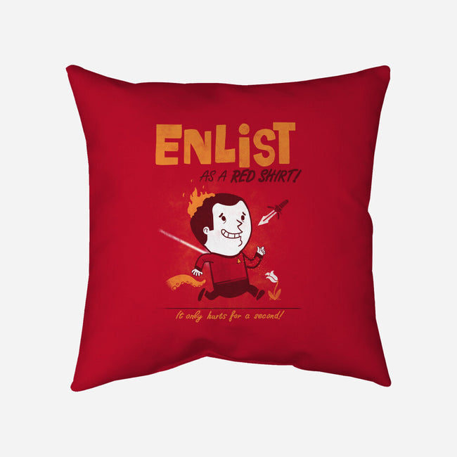 Enlist!-none removable cover w insert throw pillow-queenmob
