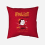 Enlist!-none removable cover w insert throw pillow-queenmob