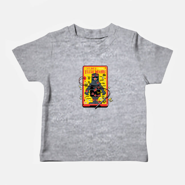 Flesh Wound-baby basic tee-Captain Ribman