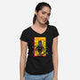 Flesh Wound-womens v-neck tee-Captain Ribman