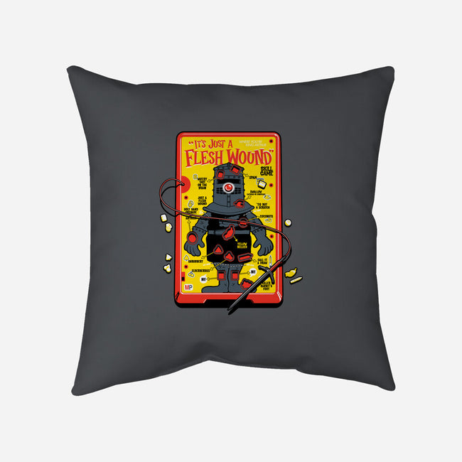 Flesh Wound-none non-removable cover w insert throw pillow-Captain Ribman