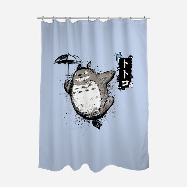 Flying With My Neighbor-none polyester shower curtain-DrMonekers