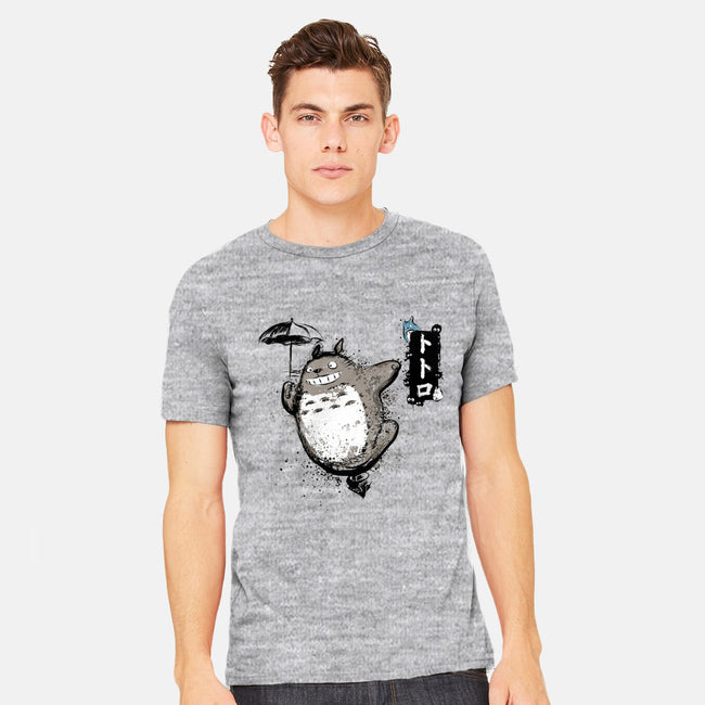 Flying With My Neighbor-mens heavyweight tee-DrMonekers