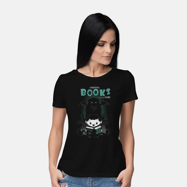 Forbidden Books are Fun!-womens basic tee-queenmob