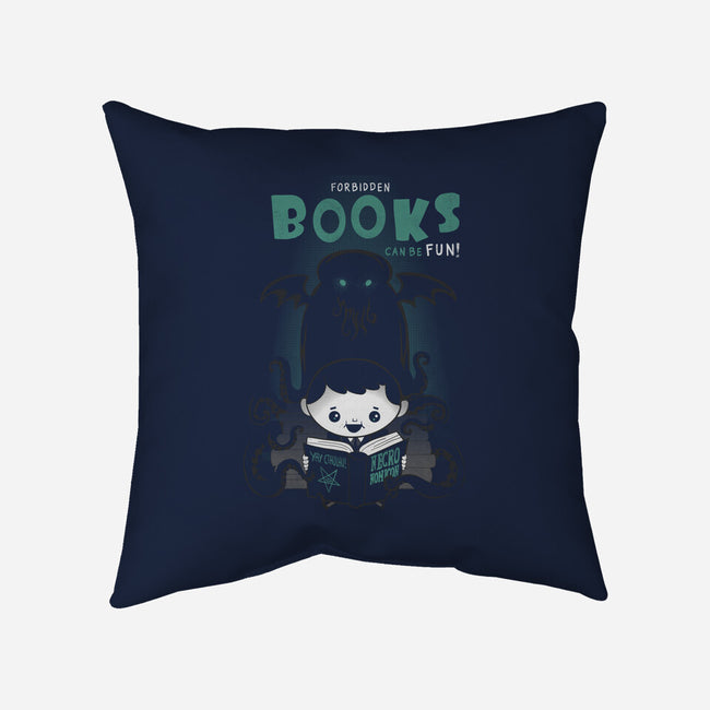 Forbidden Books are Fun!-none removable cover w insert throw pillow-queenmob