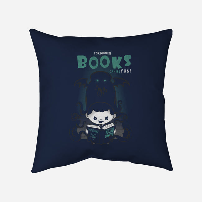 Forbidden Books are Fun!-none removable cover throw pillow-queenmob