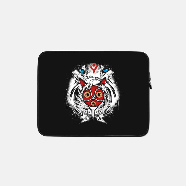 Forest Spirit Protector-none zippered laptop sleeve-InkOne