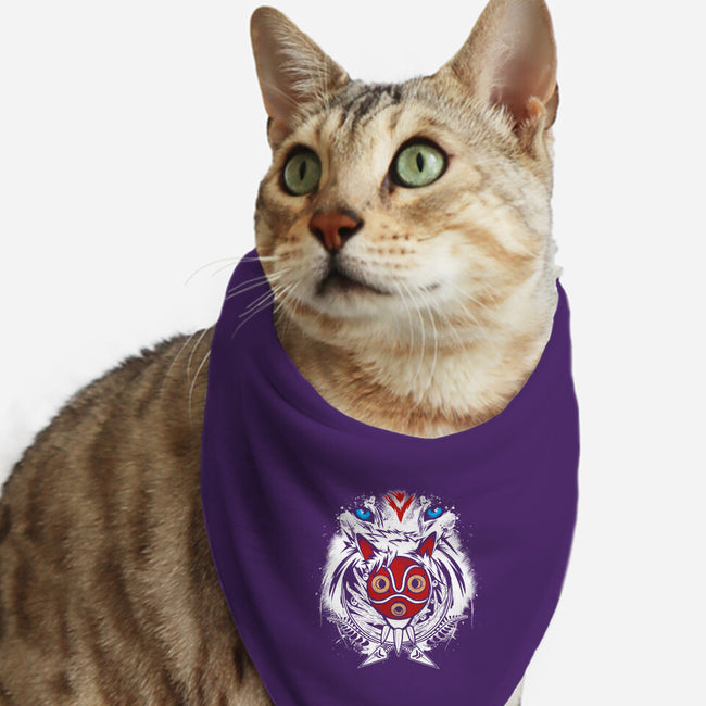 Forest Spirit Protector-cat bandana pet collar-InkOne