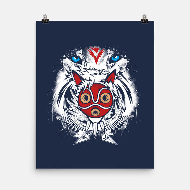 Forest Spirit Protector-none matte poster-InkOne