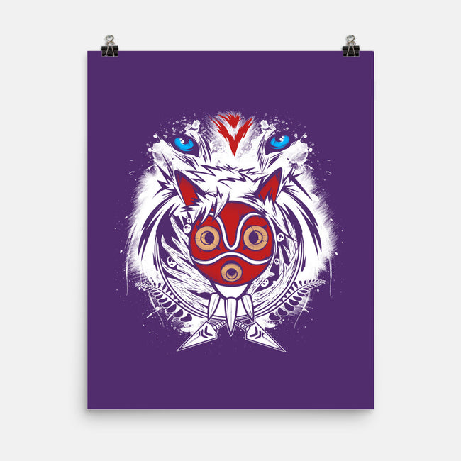 Forest Spirit Protector-none matte poster-InkOne