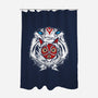 Forest Spirit Protector-none polyester shower curtain-InkOne