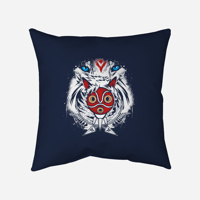 Forest Spirit Protector-none removable cover w insert throw pillow-InkOne