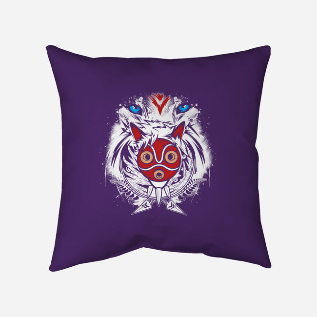 Forest Spirit Protector-none removable cover throw pillow-InkOne