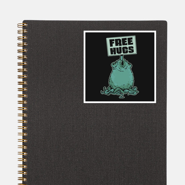 Free Hugs-none glossy sticker-ZombieDollars