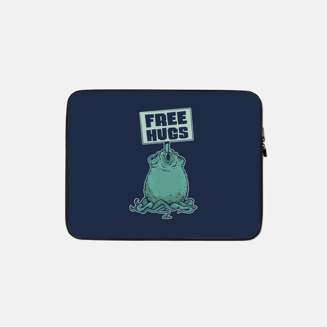 Free Hugs-none zippered laptop sleeve-ZombieDollars