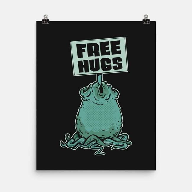 Free Hugs-none matte poster-ZombieDollars