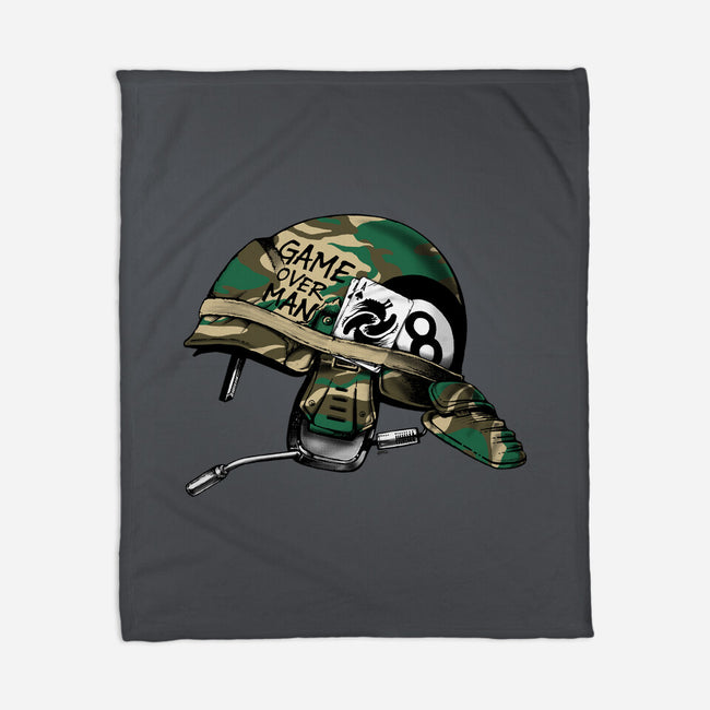 Game Over Man-none fleece blanket-6amcrisis